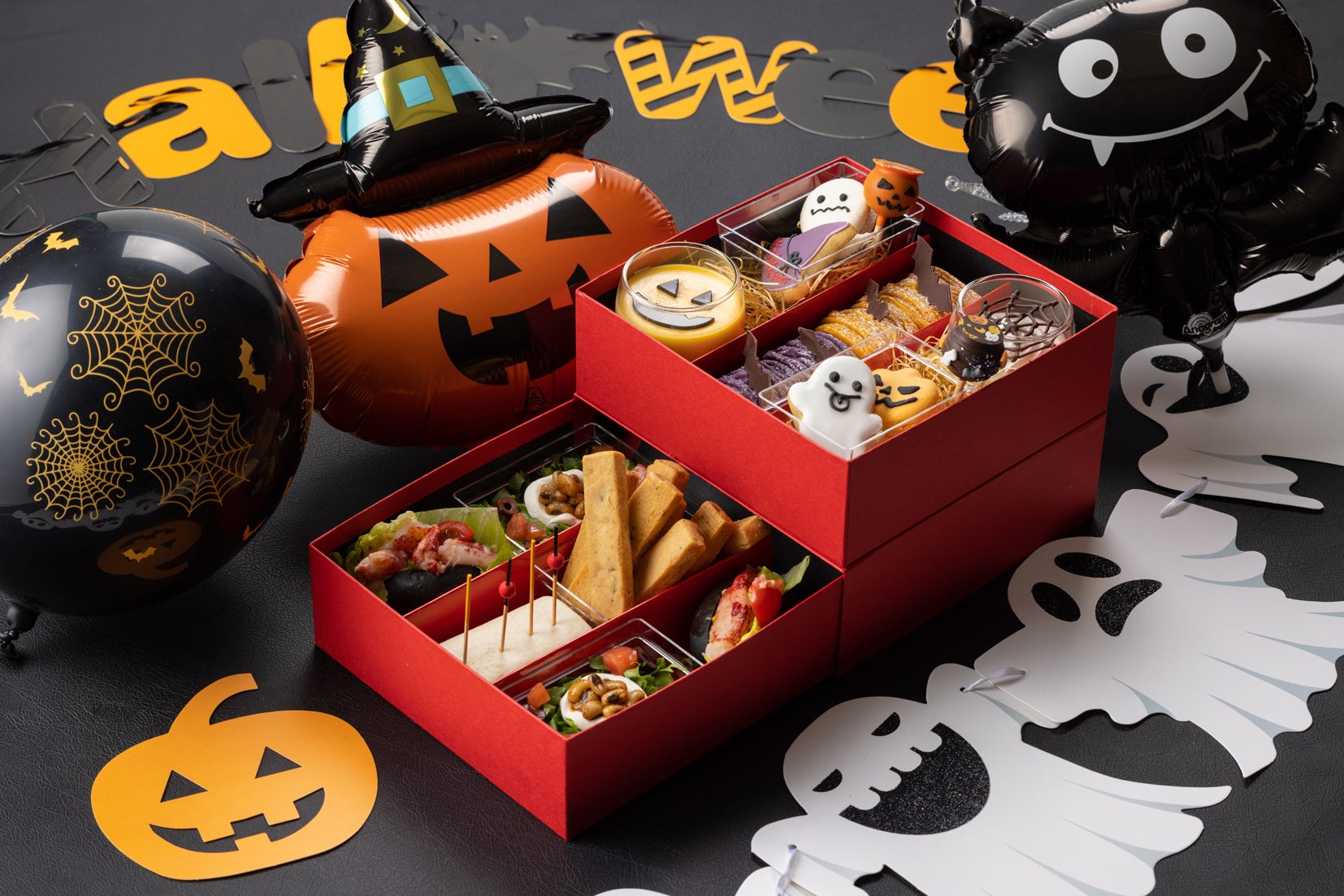 かぼちゃのお化け のプリンや 黒目 豆のサラダなど12種類の不気味でキュートなスイーツ セイボリーとハロウィンバルーンや壁飾りがセットに グランド ハイアット 東京のプレスリリース かぼちゃのお化け のプリンや 黒目 豆のサラダなど12種類の不気味でキュートなスイーツ セイボリーとハロウィンバルーンや壁飾りがセットに グランド ハイアット 東京のプレスリリース