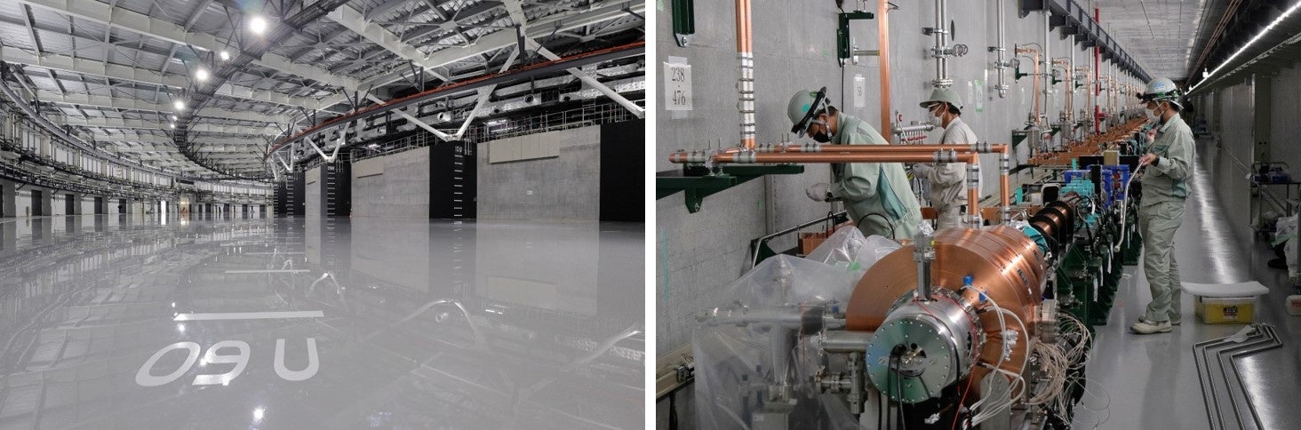 写真：整備中のナノテラス内観　一財）光科学イノベーションセンター提供