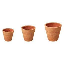 左から 小サイズ(径20cm)、中サイズ(径25cm)、大サイズ(径30cm)