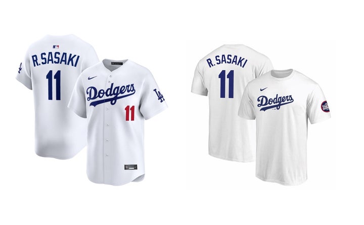 MLB東京シリーズ2025 ドジャース 佐々木朗希 ユニフォーム Tシャツ L 佐々木朗希選手のロサンゼルス・ドジャース ユニフォームなど