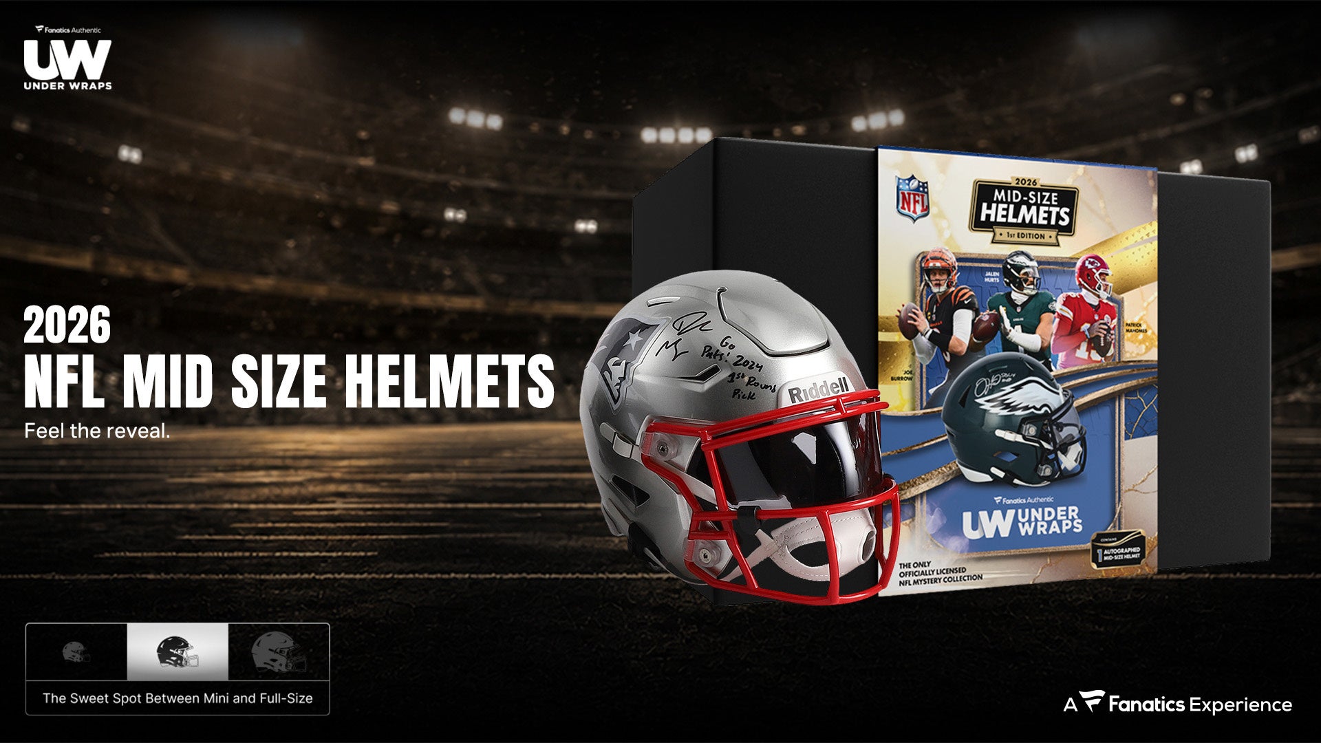NFL公式直筆サイン入りミドルサイズヘルメットミステリーBOXがファナティクス・ジャパン公式ストアにて発売開始