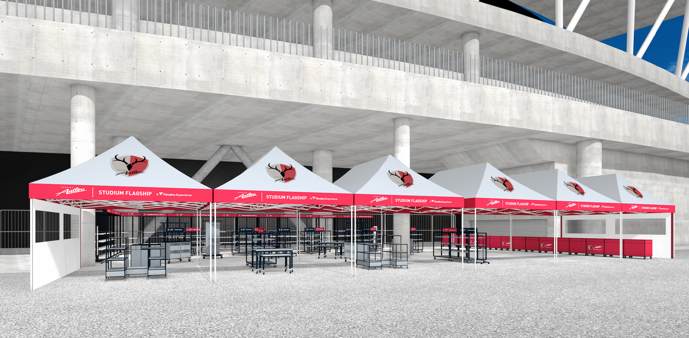 ANTLERS OFFICIAL STORE  STADIUM FLAGSHIPイメージ図