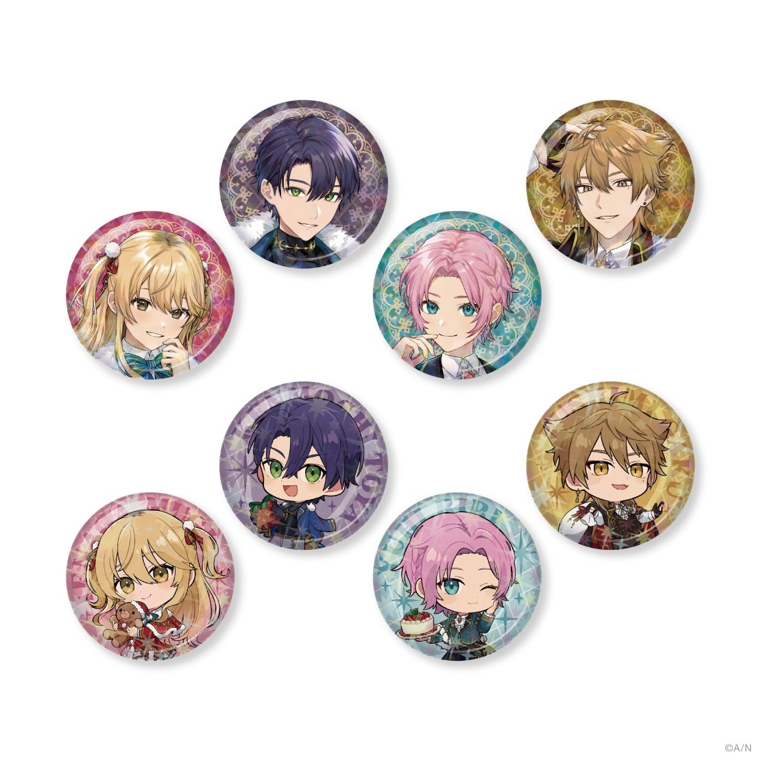 にじさんじ⌇剣持刀也⌇缶バッジ⌇ハピトリ HAPPY TRIGGER CHRISTMAS」グッズを2024年12月5日(木)18時から