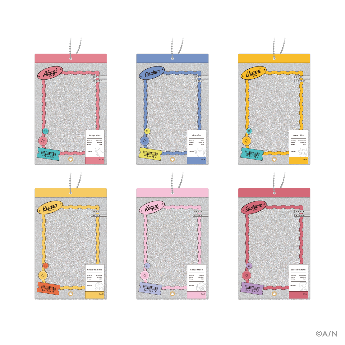 にじさんじから「GRAY×ACCENT」グッズが登場！2025年11月6日(木)18時