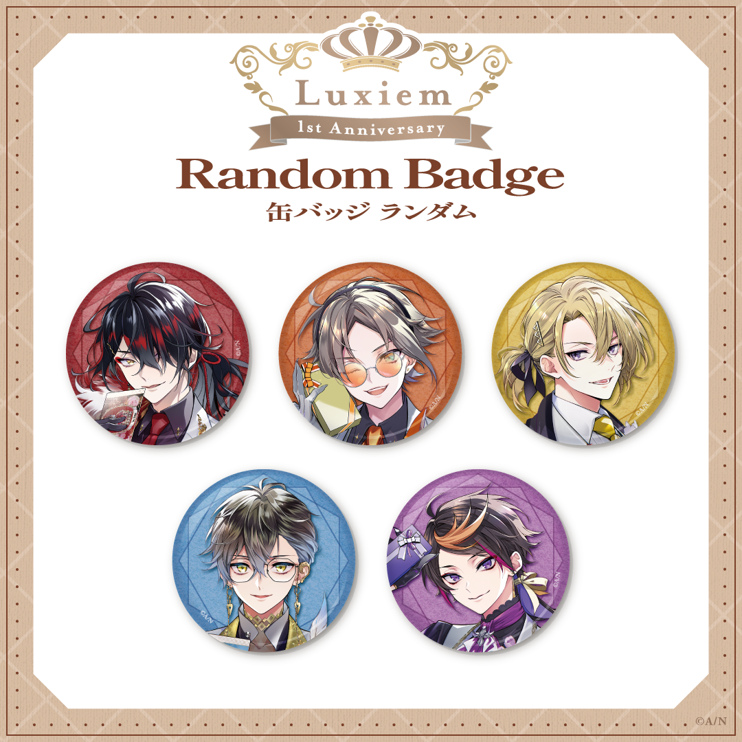 Ike Eveland Luxiem 缶バッジセット NIJISANJI EN AR LIVE 