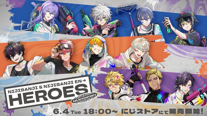 にしさんじ HEROES 1周年 缶バッジ 佐伯 NIJISANJI & NIJISANJI EN HEROES 1st Anniversary」グッズ2024
