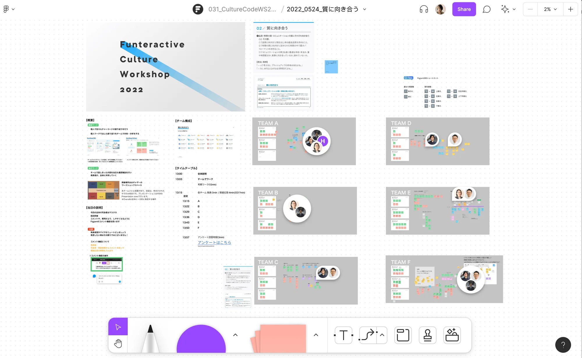 「FigJam」を使ってオンライン上で行うワークショップ