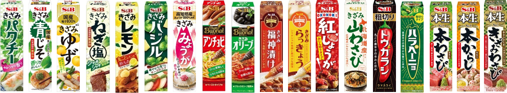 チューブ調味料商品例 