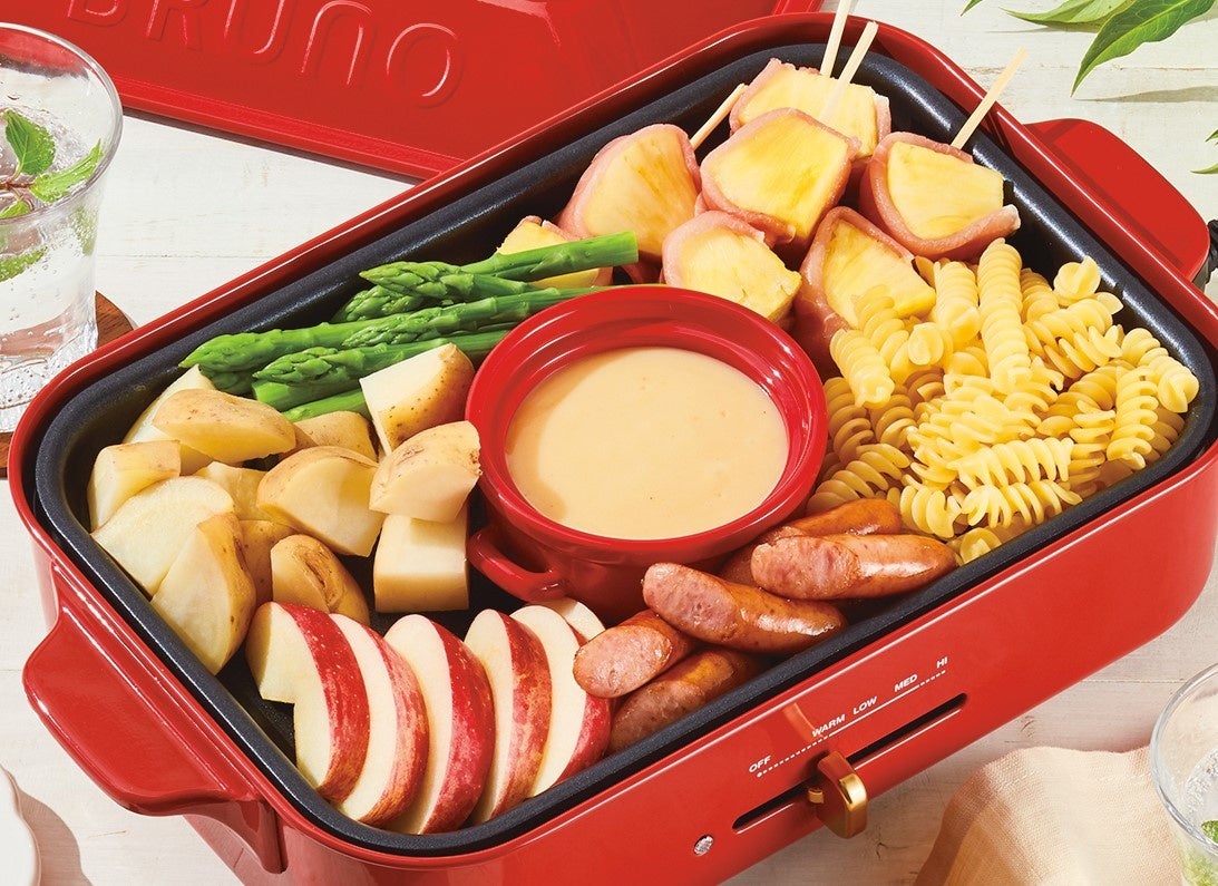 濃いシチュー4種のチーズで作る ホットプレートでチーズフォンデュ