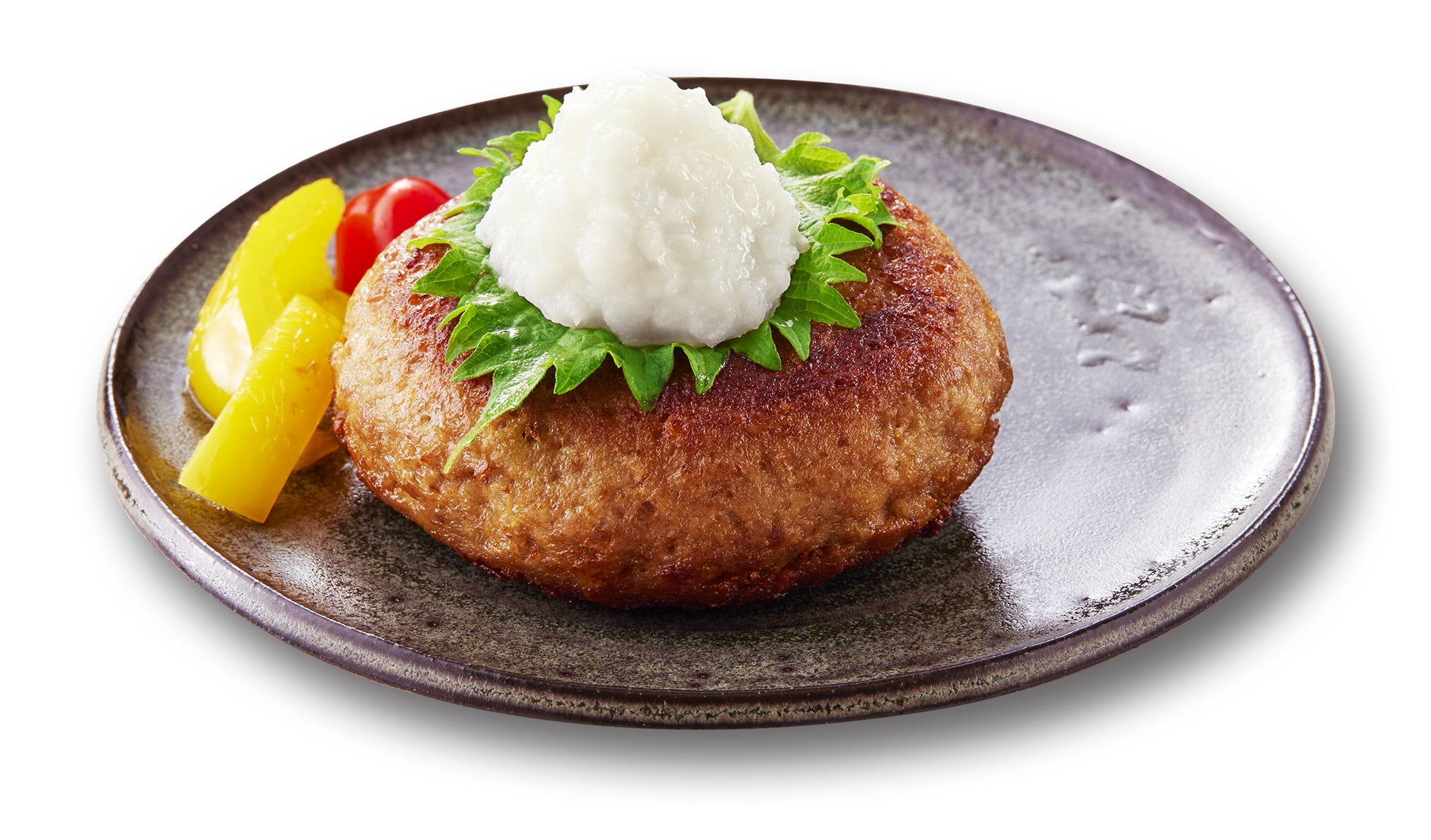 <ハンバーグに>