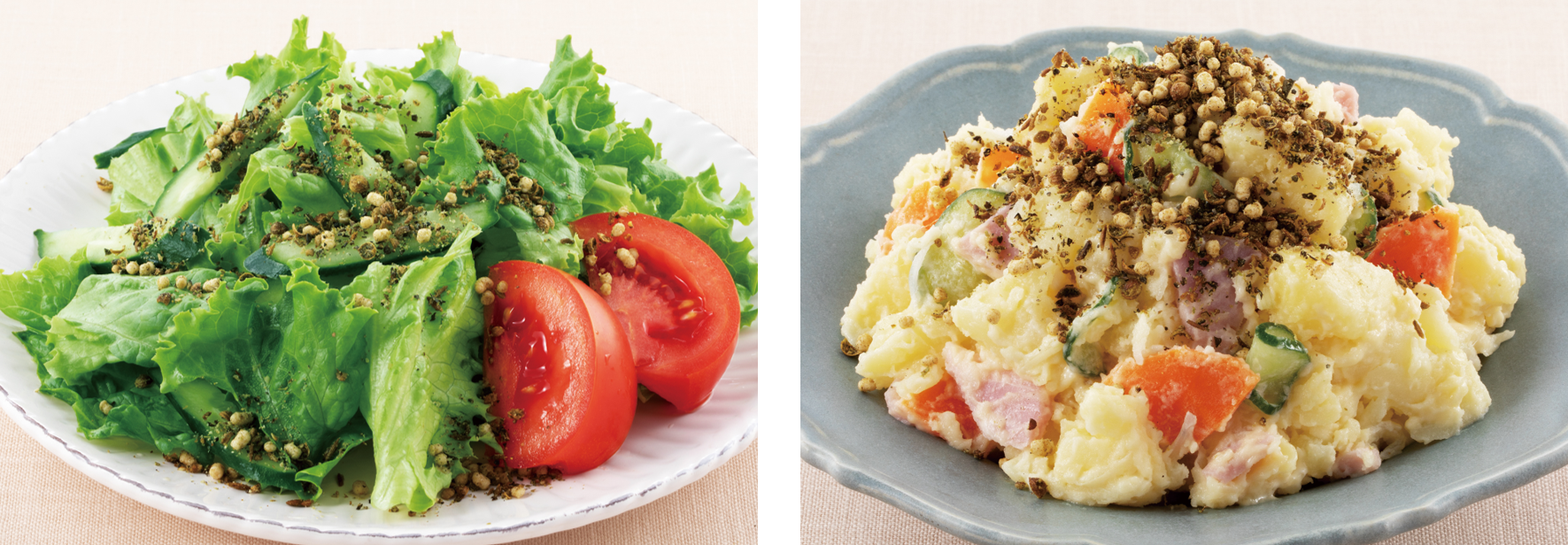 （使用例：グリーンサラダ／ポテトサラダ）