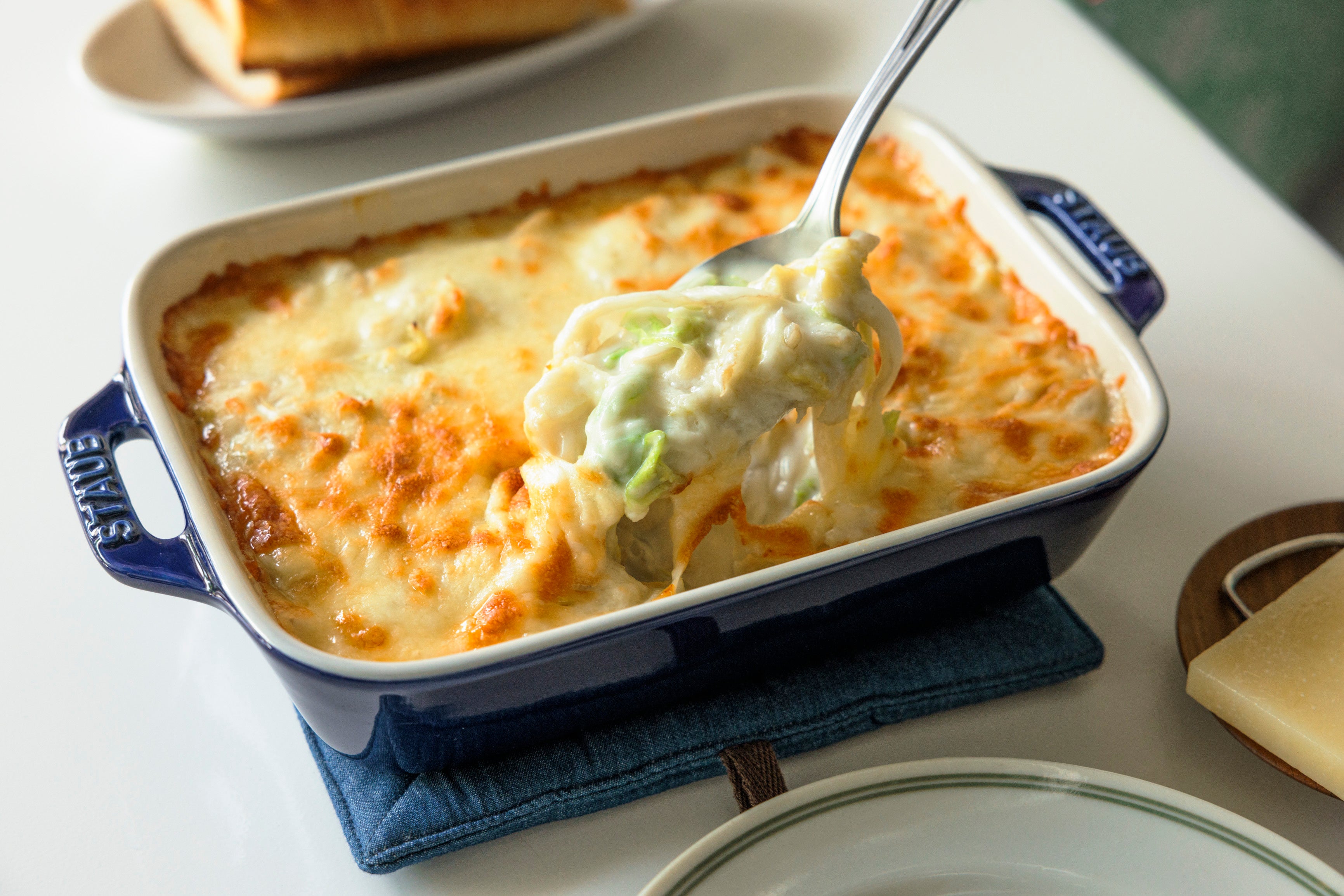 ＜白菜のクリームグラタン＞