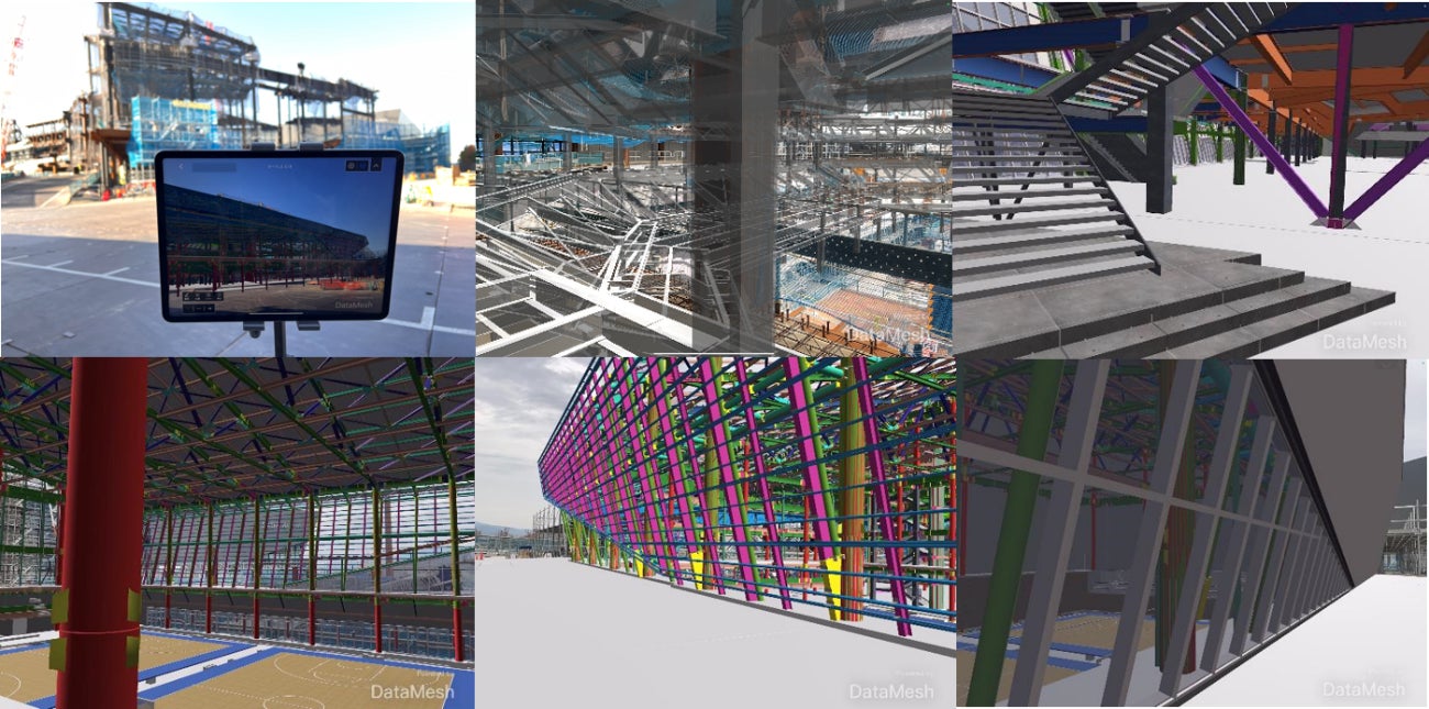 SAGAアリーナ新築工事においてBIM×MR×5Gでの施工シミュレーションを実施