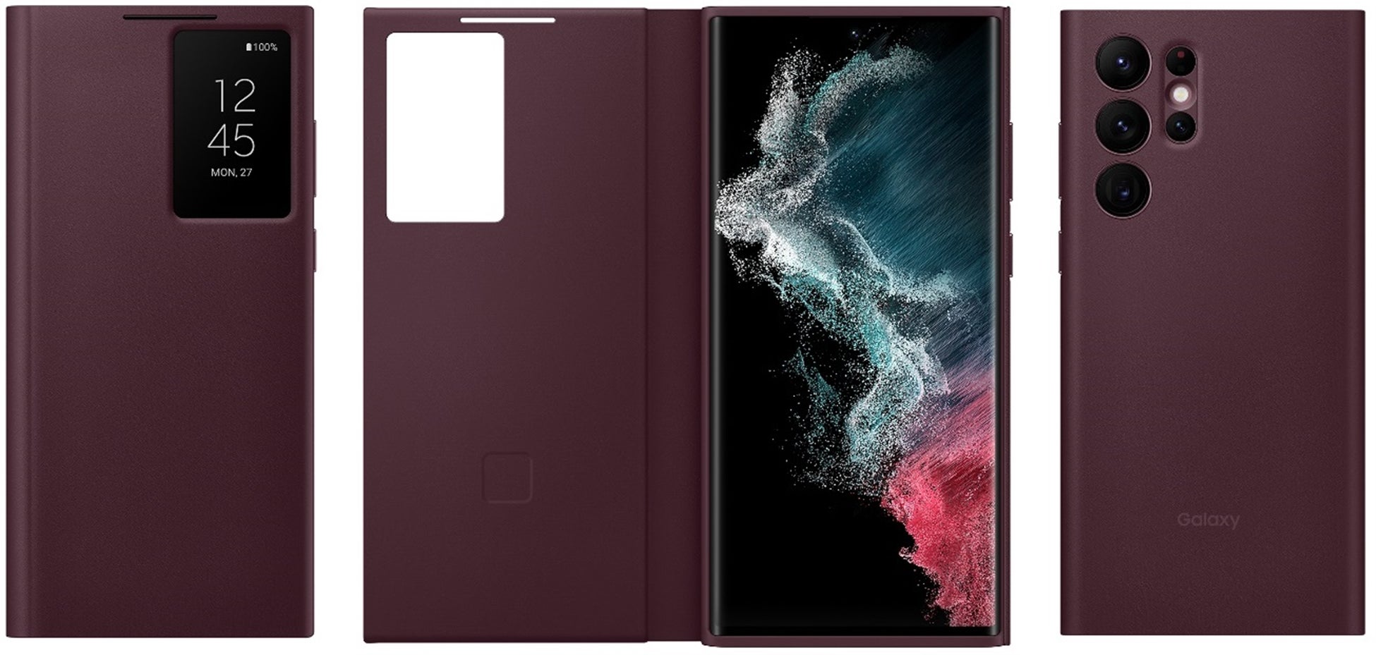 <「Galaxy S22 Ultra」対応:Burgundy>