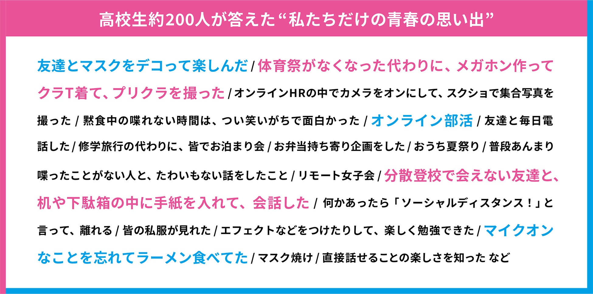 高校生約0人の声から誕生した スーツのはるやま卒業生応援ムービー ワタシたちだけの青春vlog 2月22日 火 公開 株式会社はるやまホールディングスのプレスリリース 高校生約0人の声から誕生した スーツのはるやま卒業生応援ムービー ワタシたちだけの青春vlog 2月22日 火 公開 株式会社はるやまホールディングスのプレスリリース