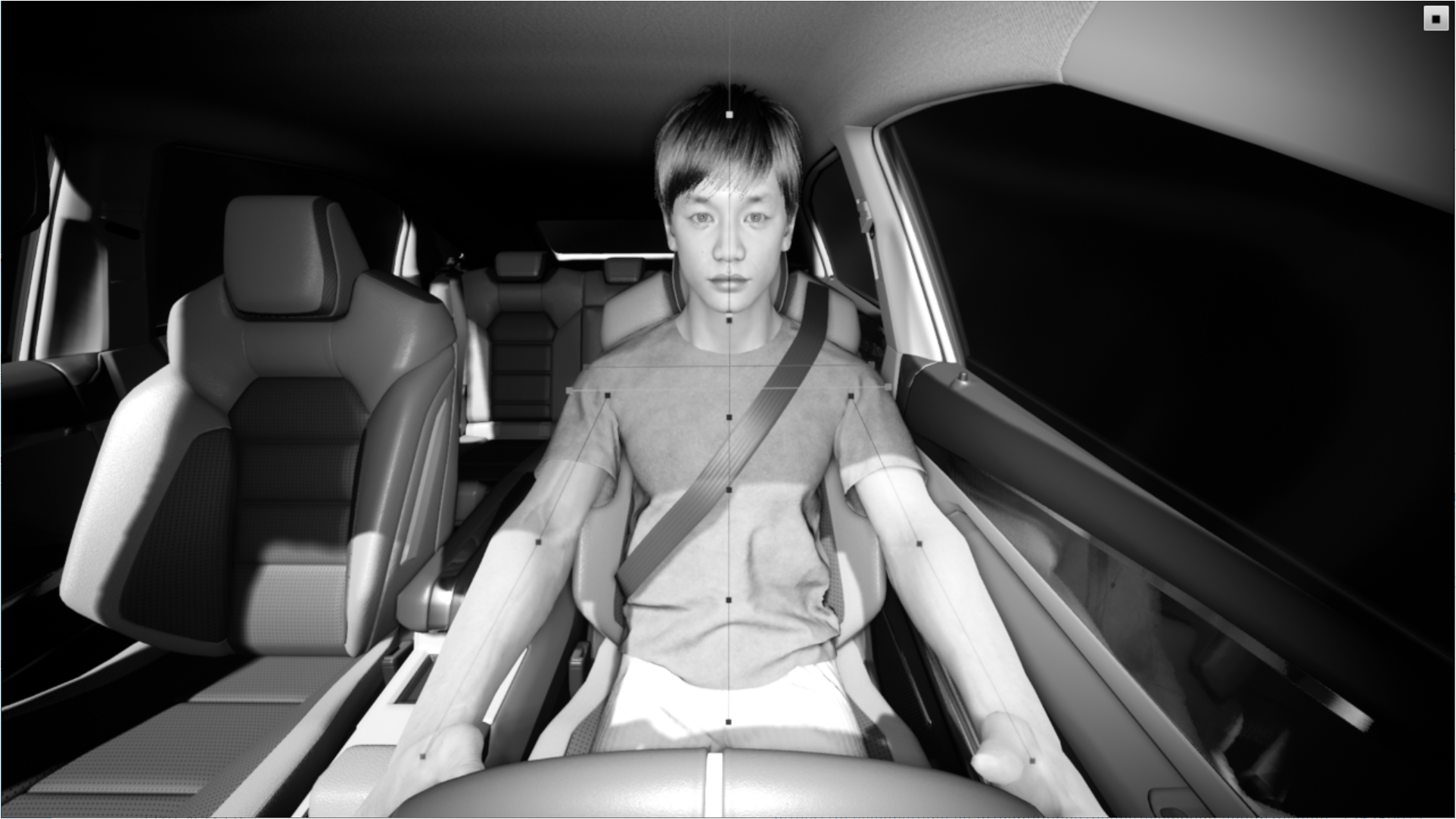 人の骨格点表示