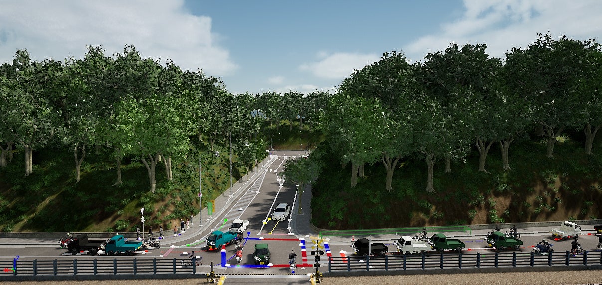 自然が広がる背景