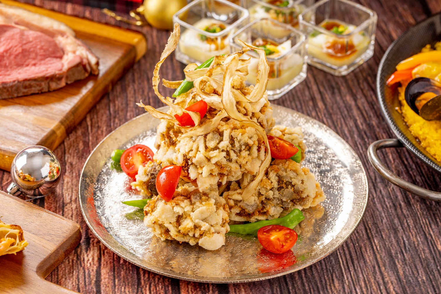 牛蒡（ごぼう）饅頭おかき揚げ