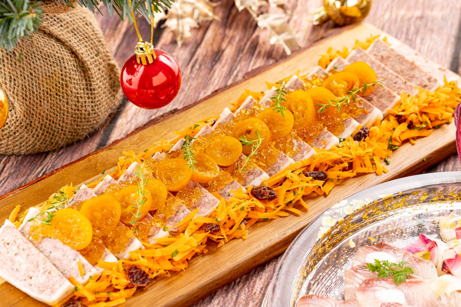 パテドカンパーニュ　金柑と人参ラぺ