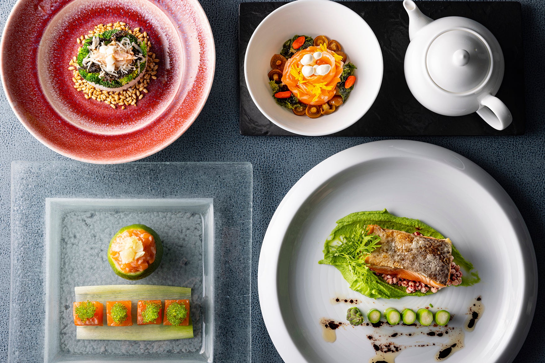 中国料理「チャイナブルー」 サーモンコース