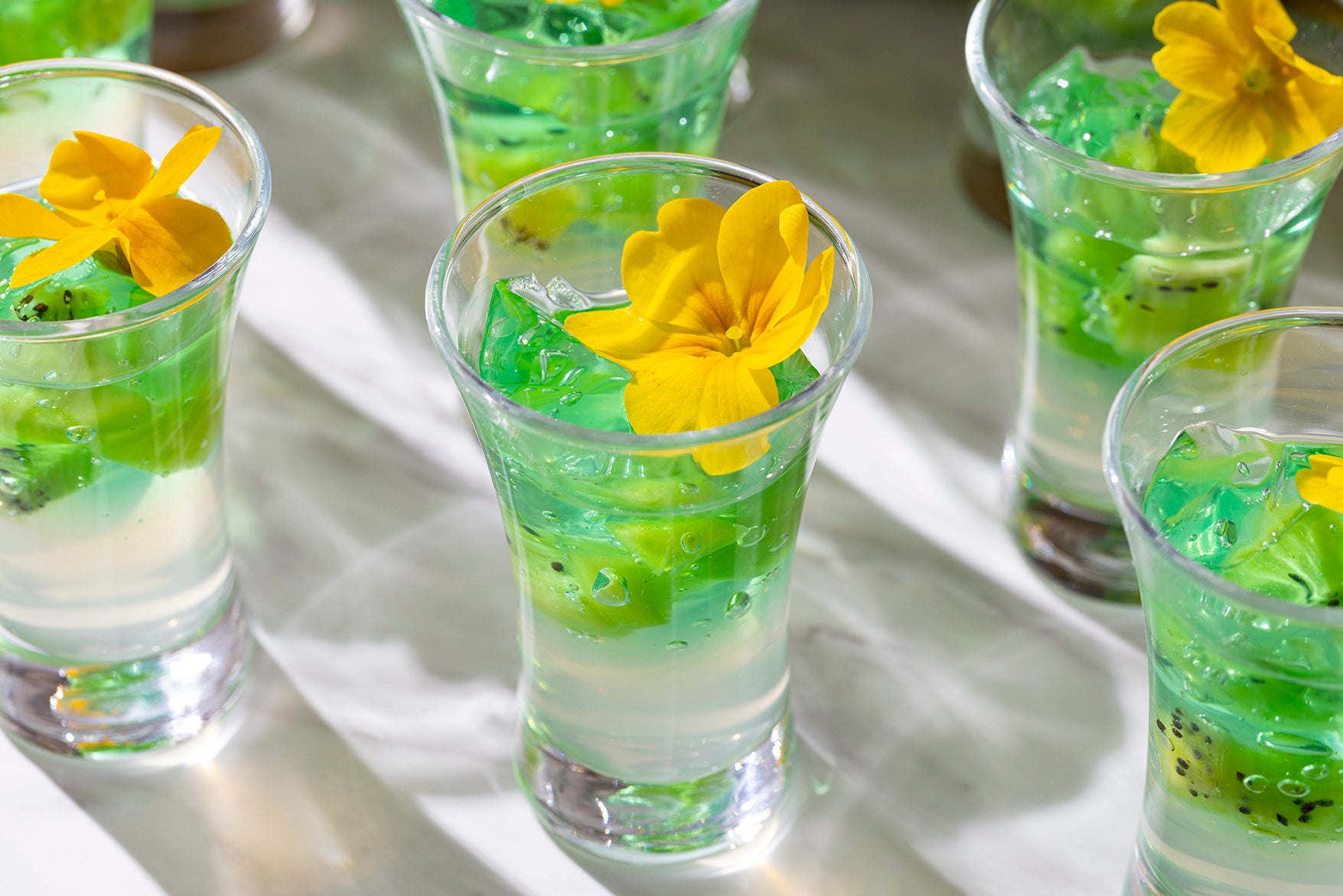 レモン&ミントのキウイゼリー