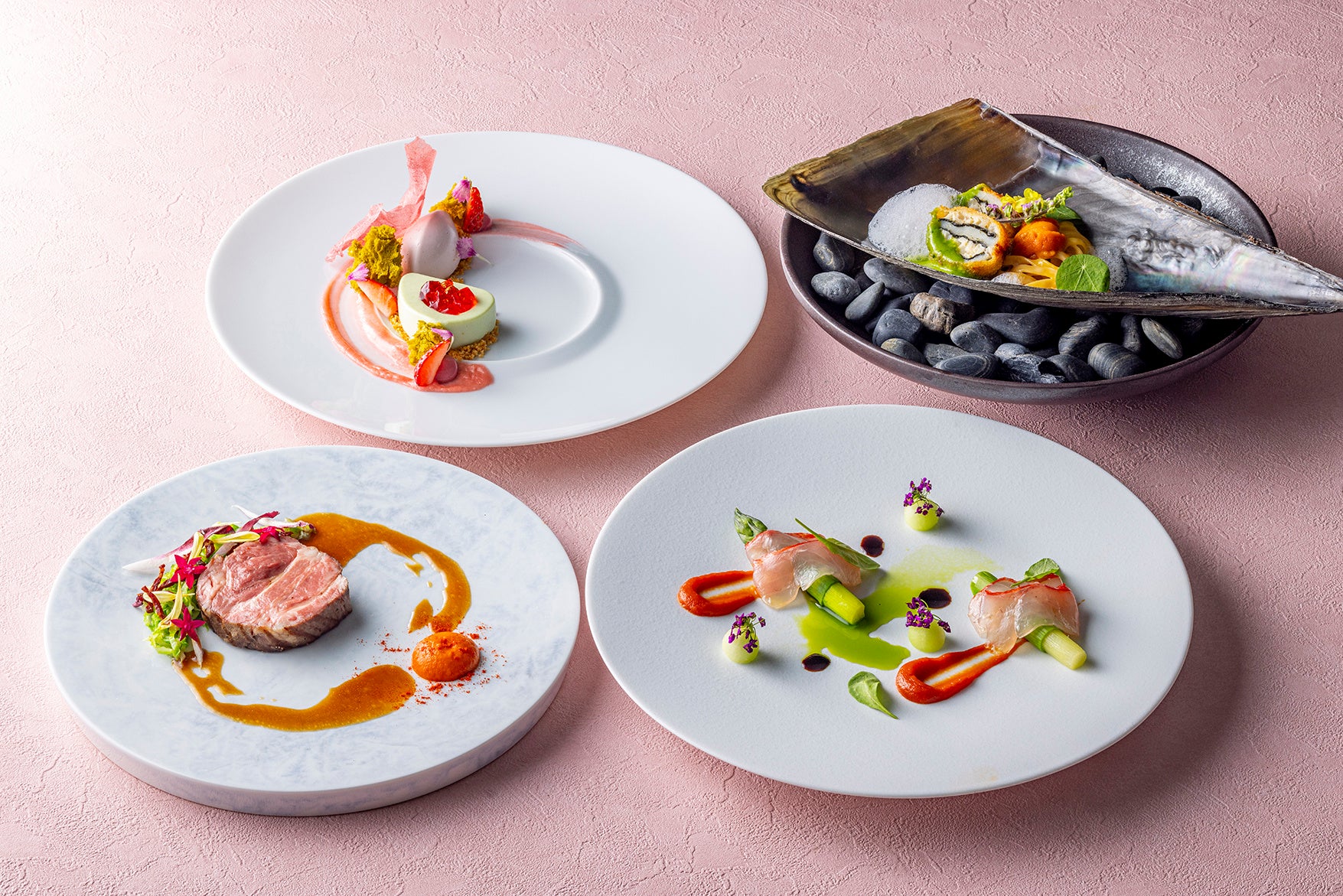 モダンフレンチ「コラージュ」 Embodiment　6皿メニュー例