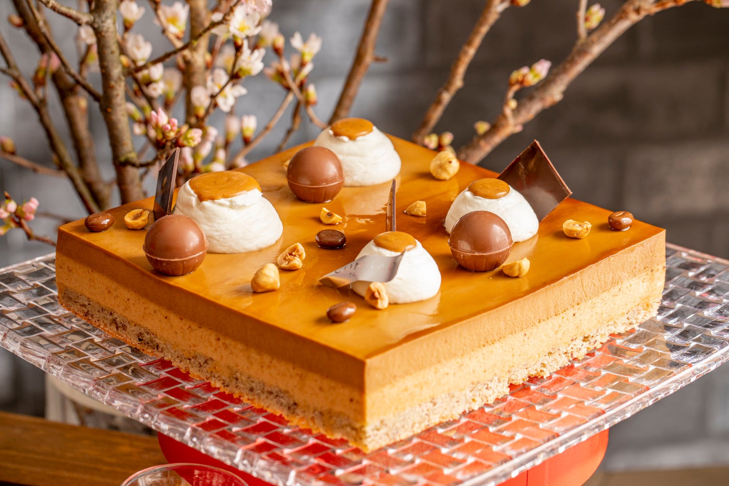 コーヒーとプラリネのムース