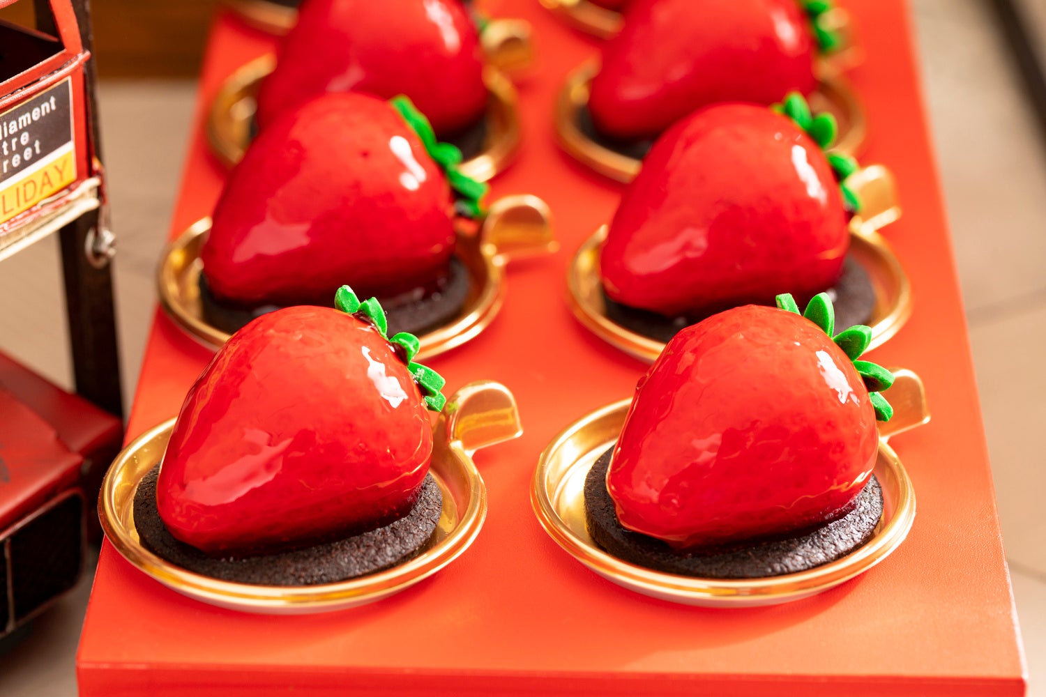 いちごとラズベリーのムース