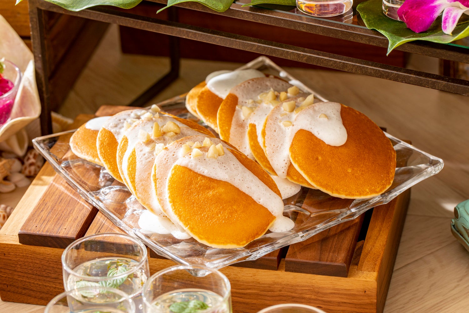 マカダミアクリームのパンケーキ