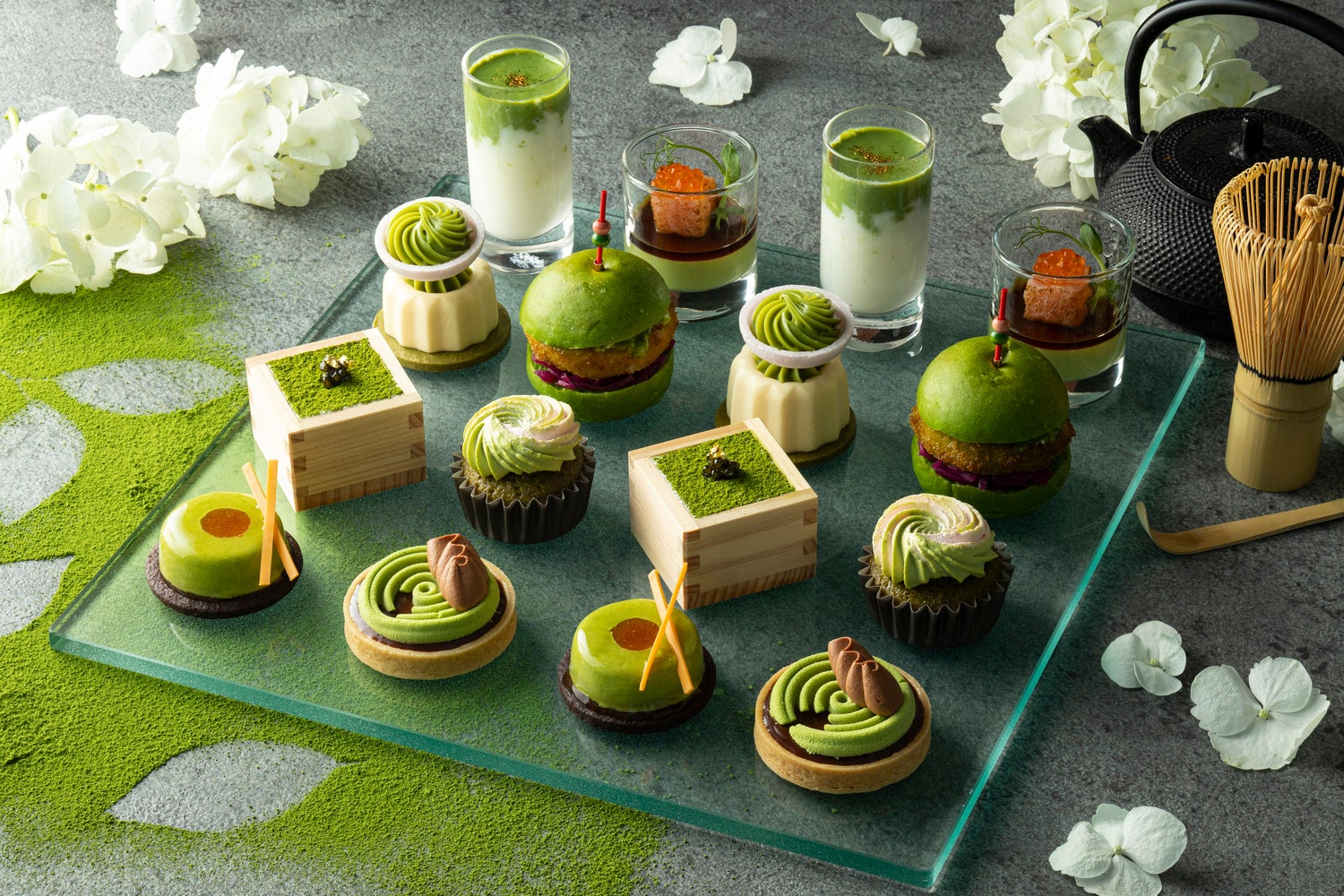 「抹茶のエレガントガーデン」アフタヌーンティー