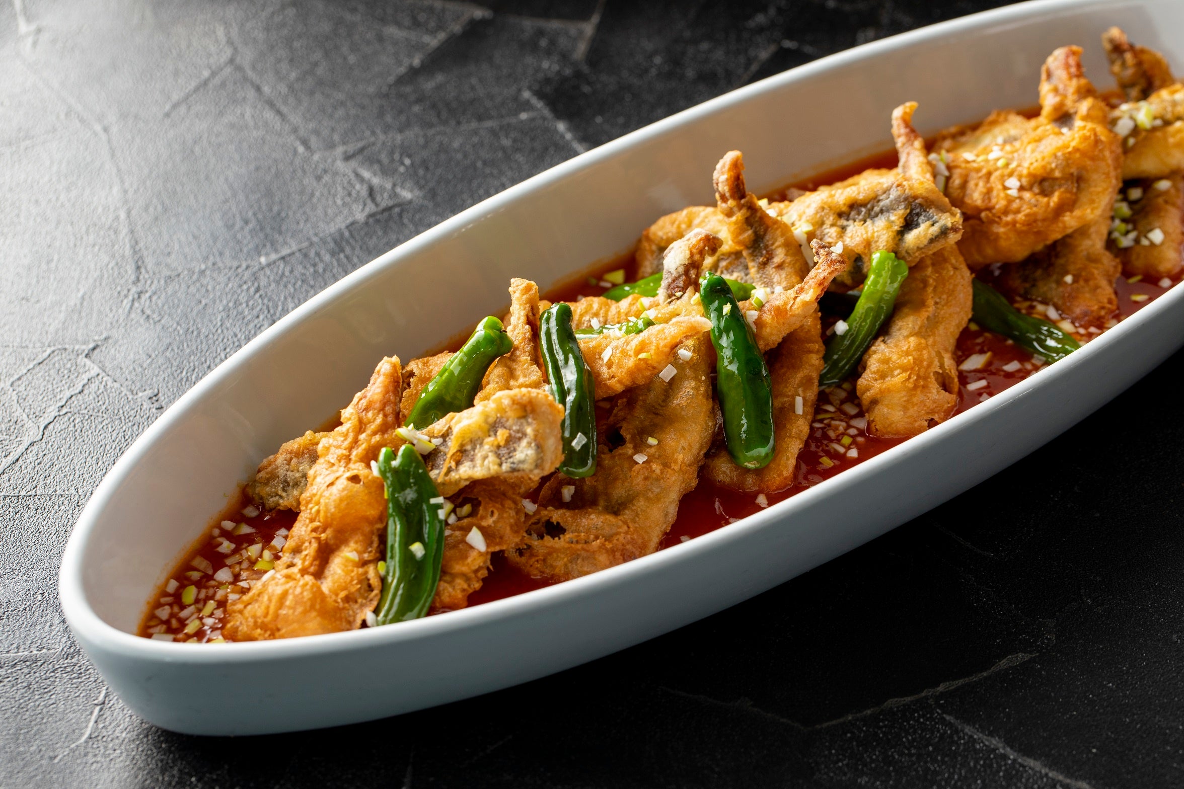 ホッケのチリソース和え