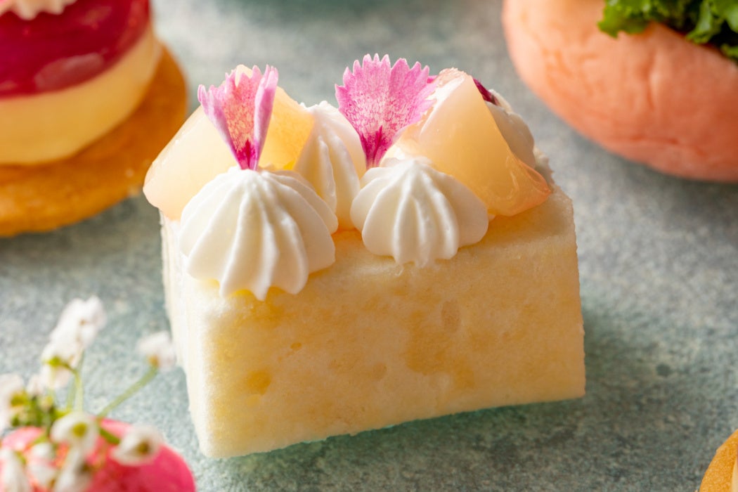 白桃と豆乳のサンドウィッチ