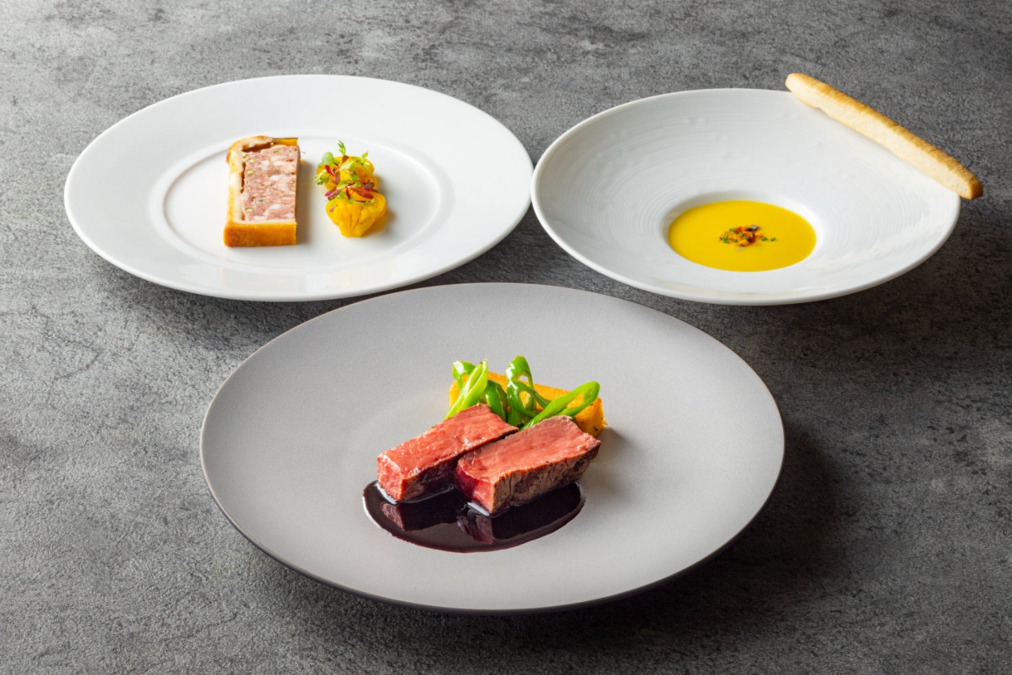 夏のディナーコース