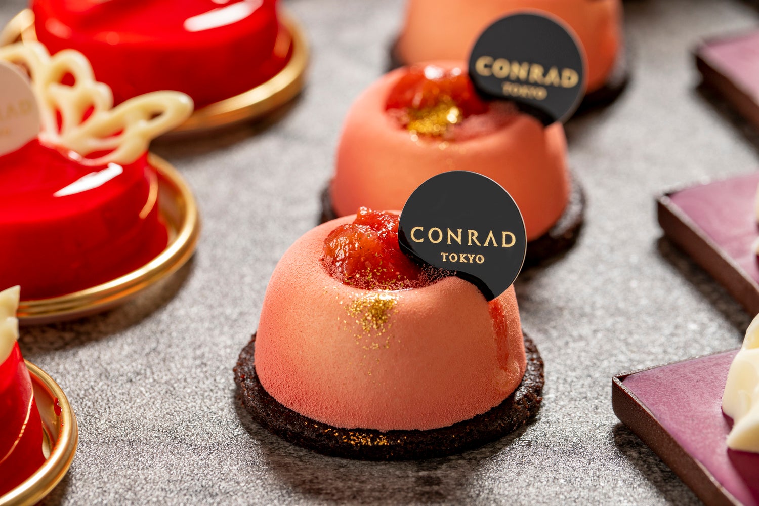 栗のムース　ルバーブジャム