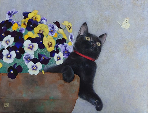 坂本 藍子「花と猫」