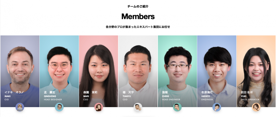 TEAMZ studioメンバー