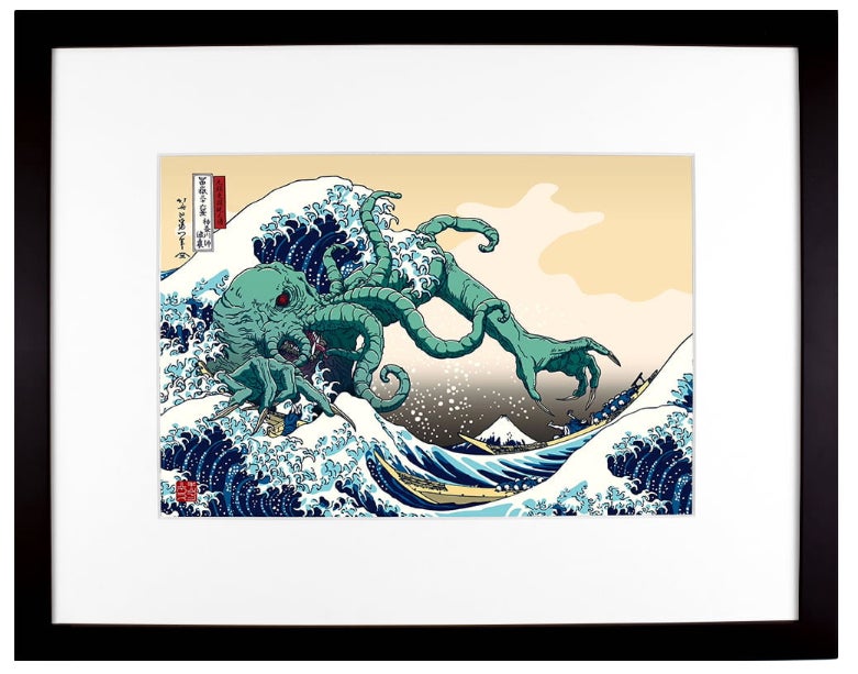 木版画 神話的キャラクターの作品 名状しがたいクトゥルフ展』で話題の江戸伝承手摺手彫 浮世絵木