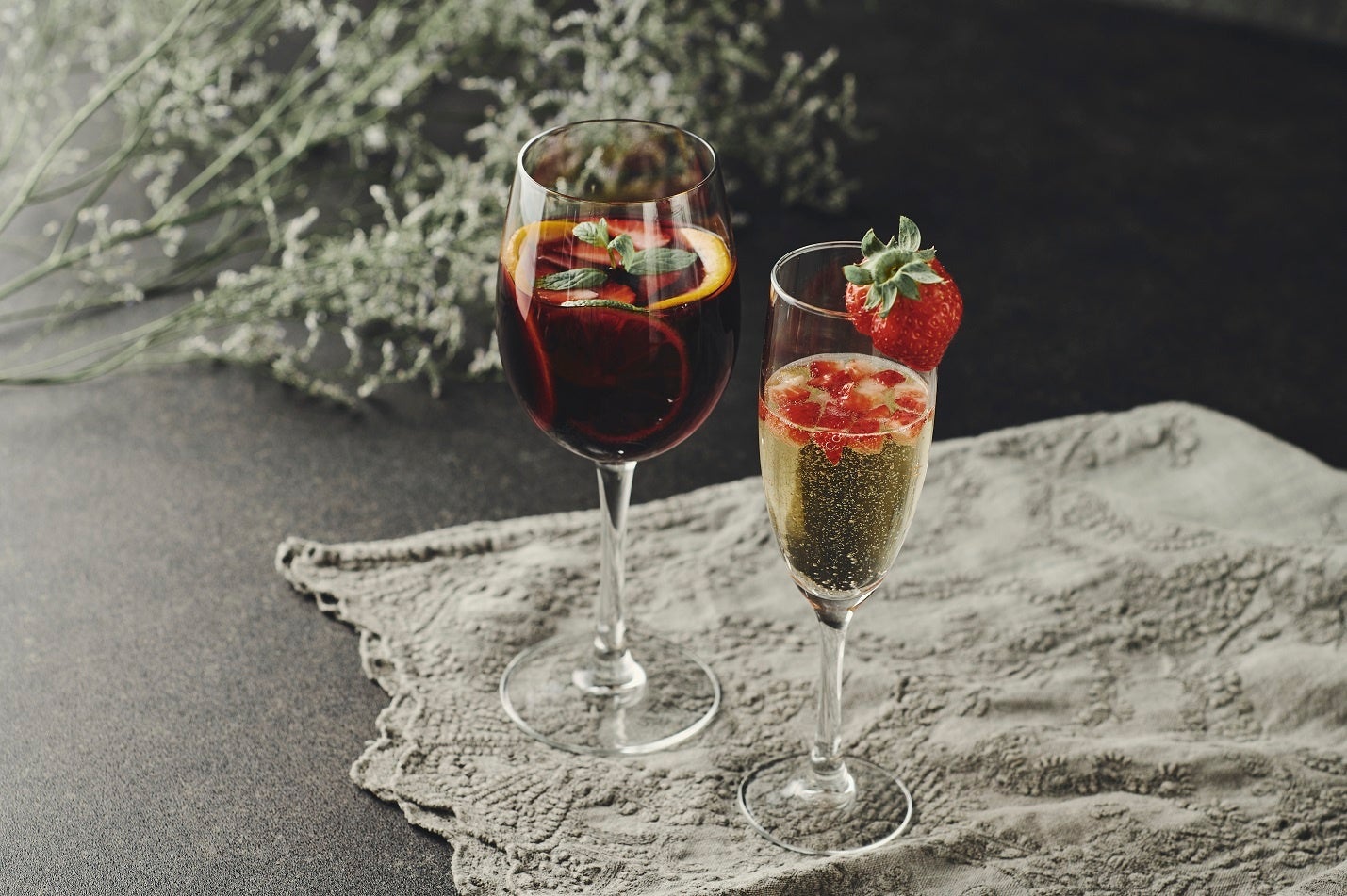 苺のサングリア／苺のスパークリング