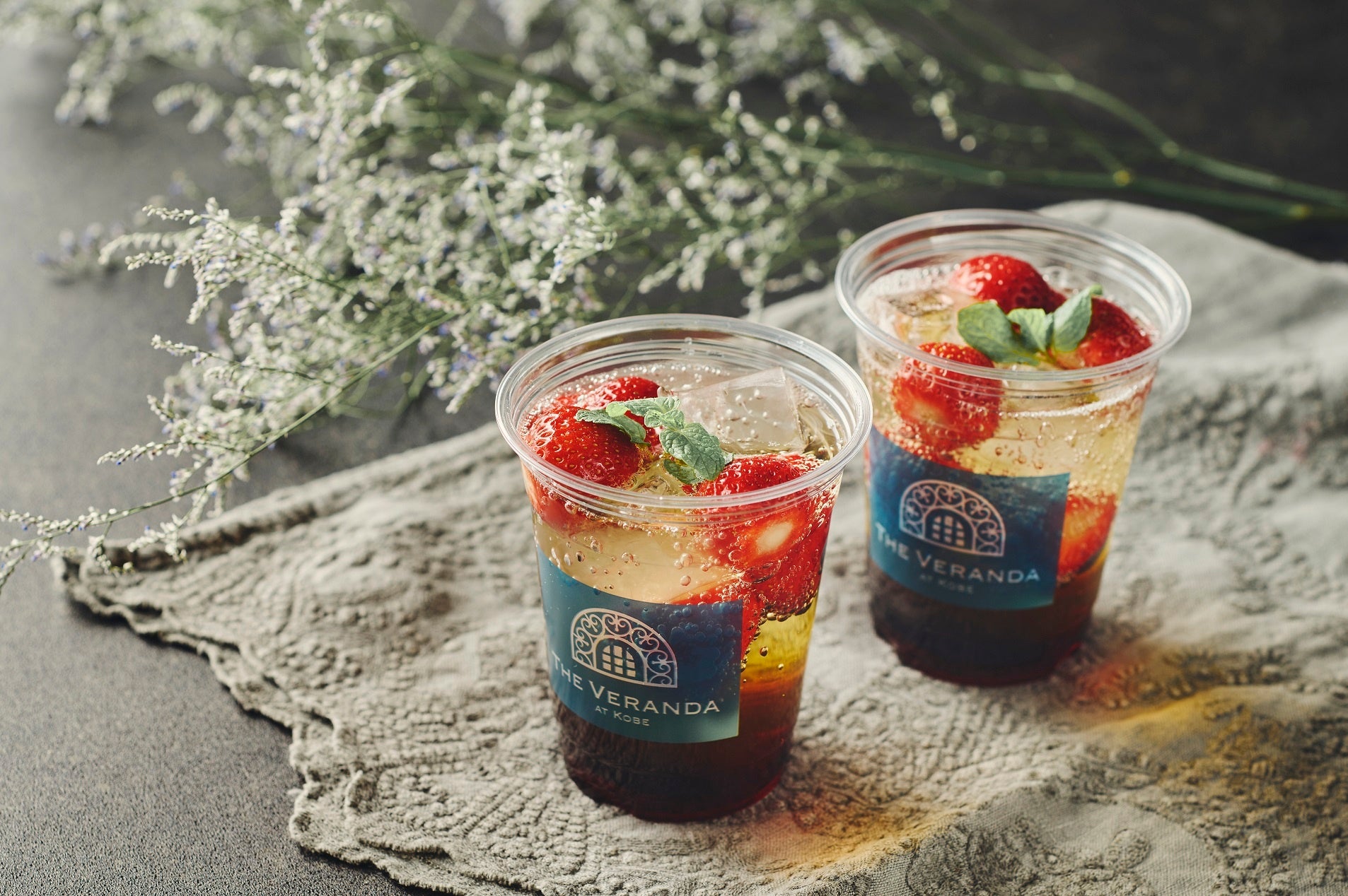 苺ティーソーダ