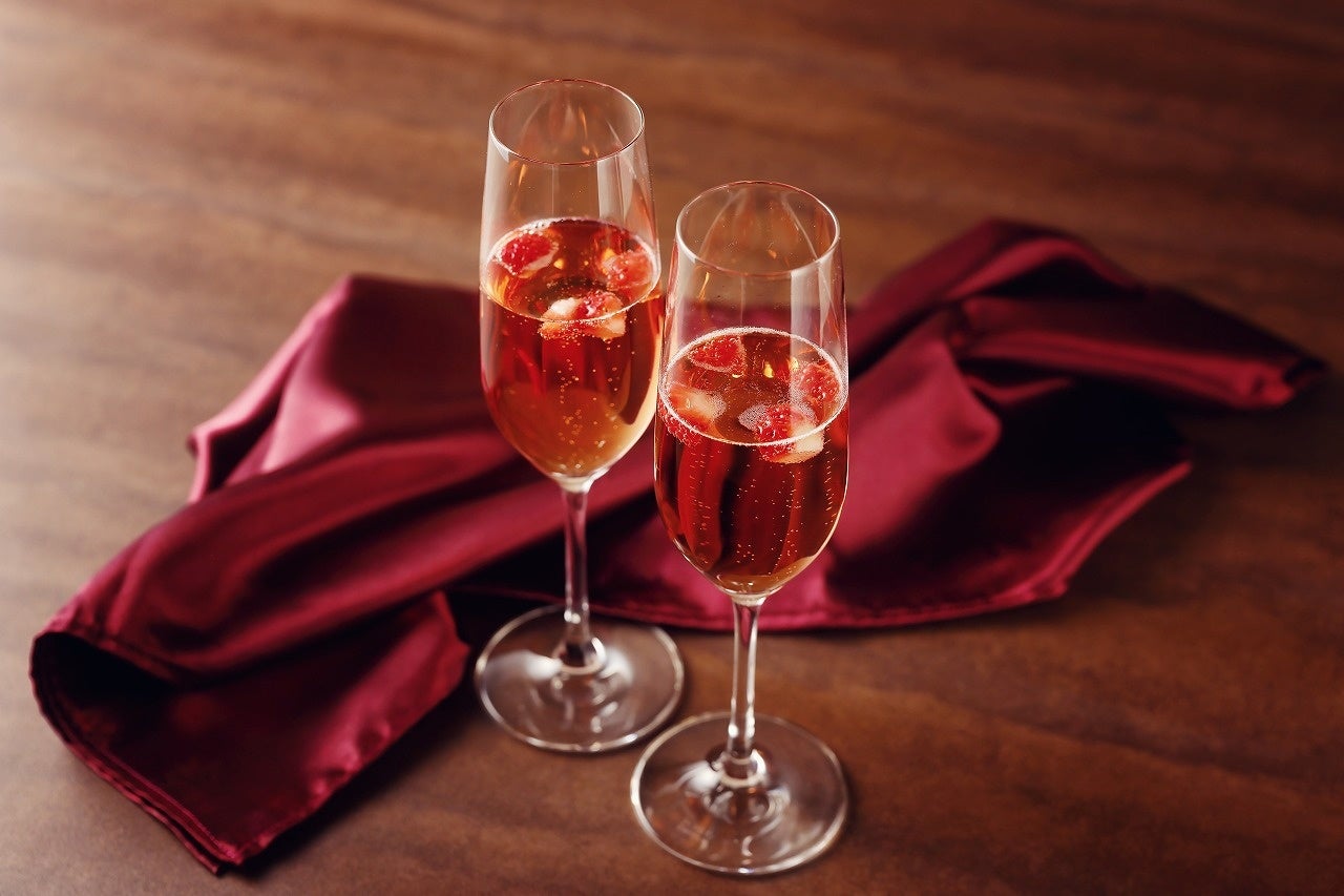 苺入りスパークリングロゼ