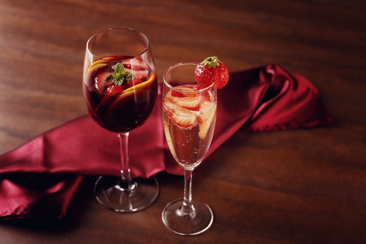 苺のサングリア／苺入りスパークリング