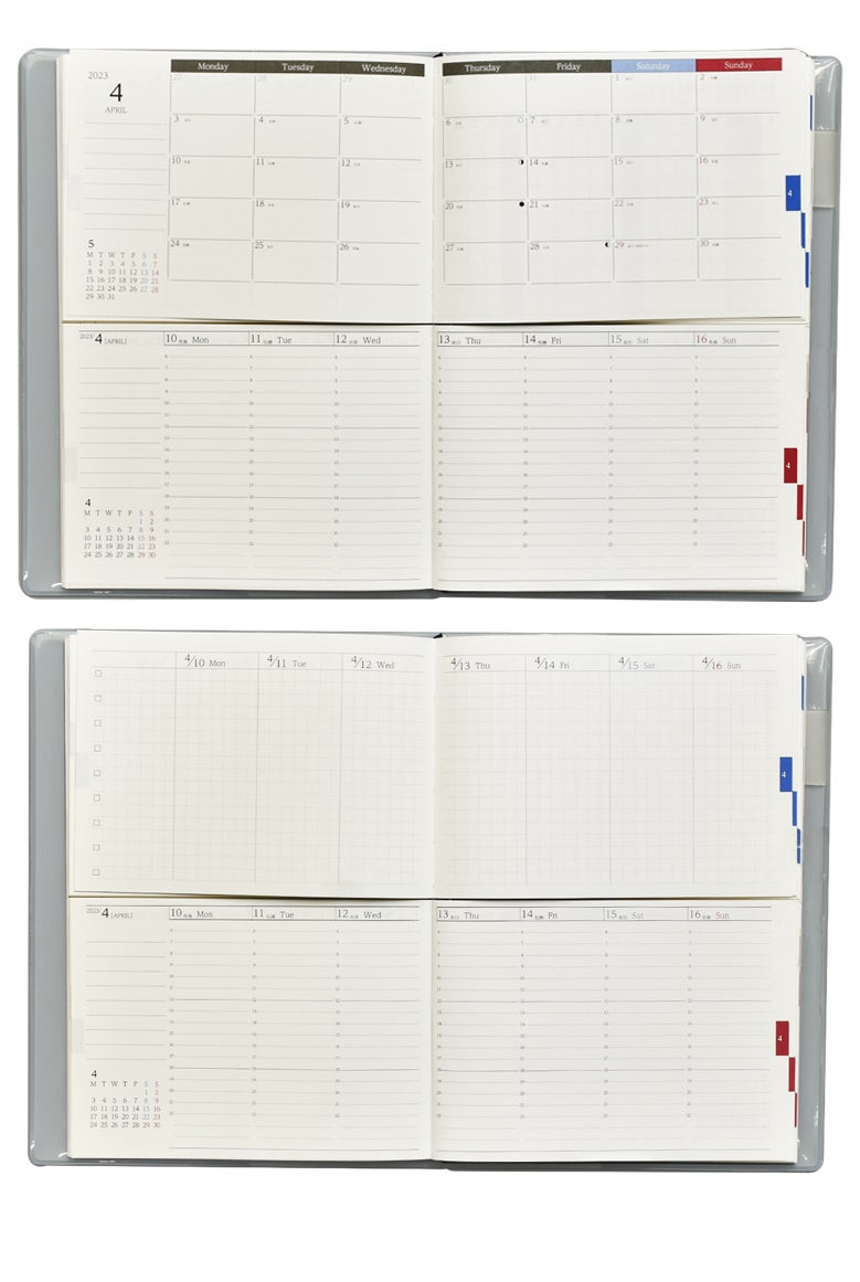 ウィークリー版月・週・1日