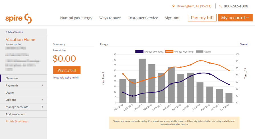 スパイア様 カスタマーポータルのインターフェース