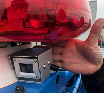 後方警戒装置 車両を検出するカメラ