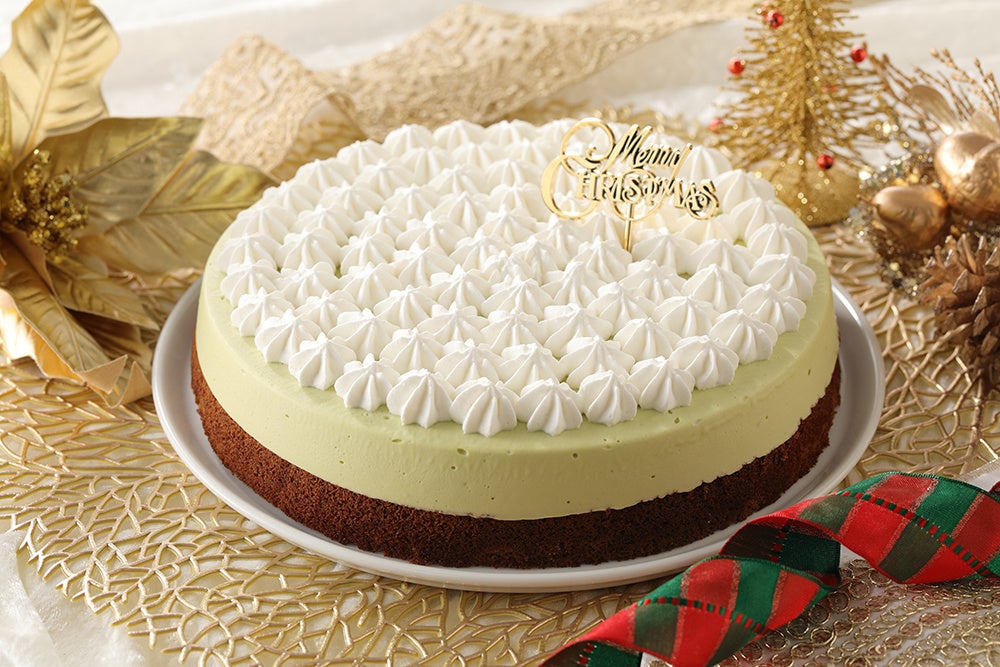 ホワイトチョコと抹茶のムース