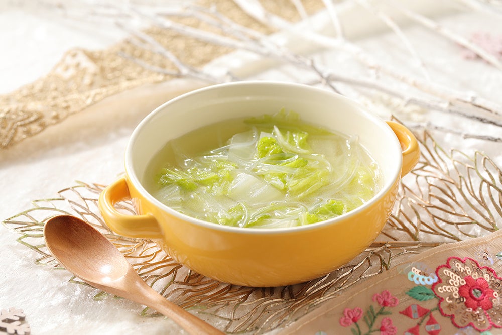 白菜としょうがのチキンスープ