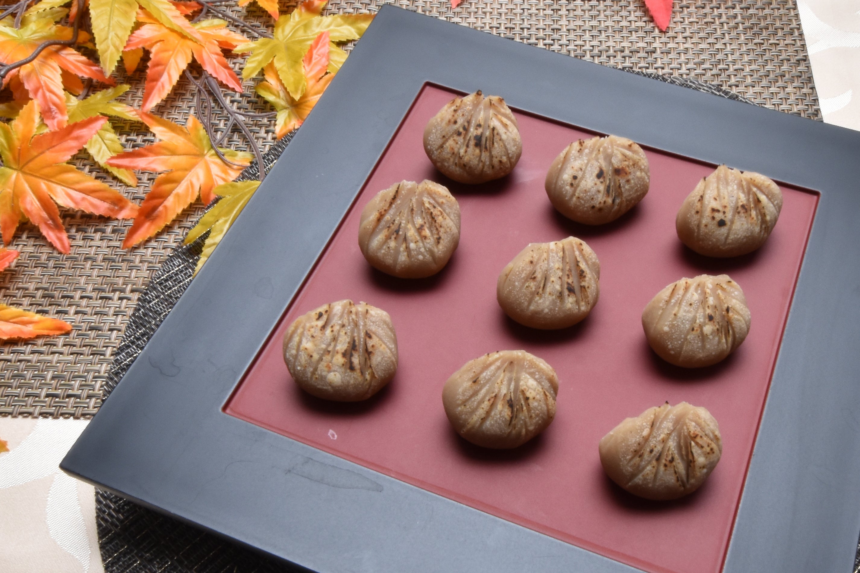 さつまいもと栗の茶巾絞り