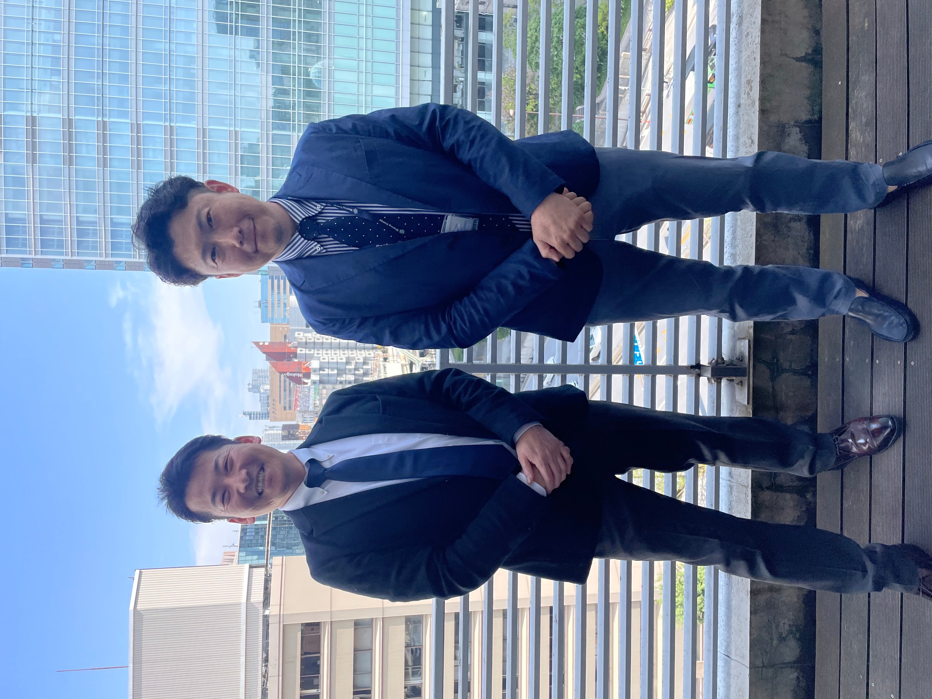 左から、代表取締役 上村・取締役CFO 田原