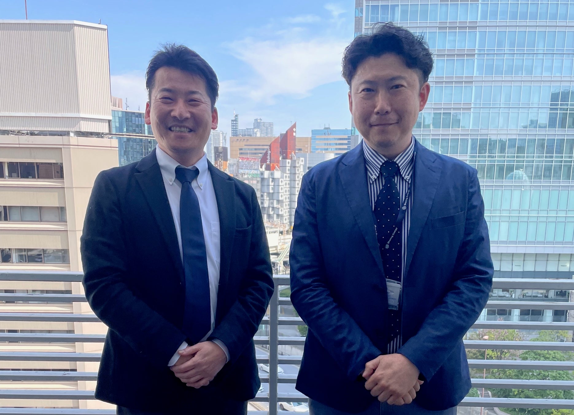 左から、代表取締役 上村・取締役CFO 田原