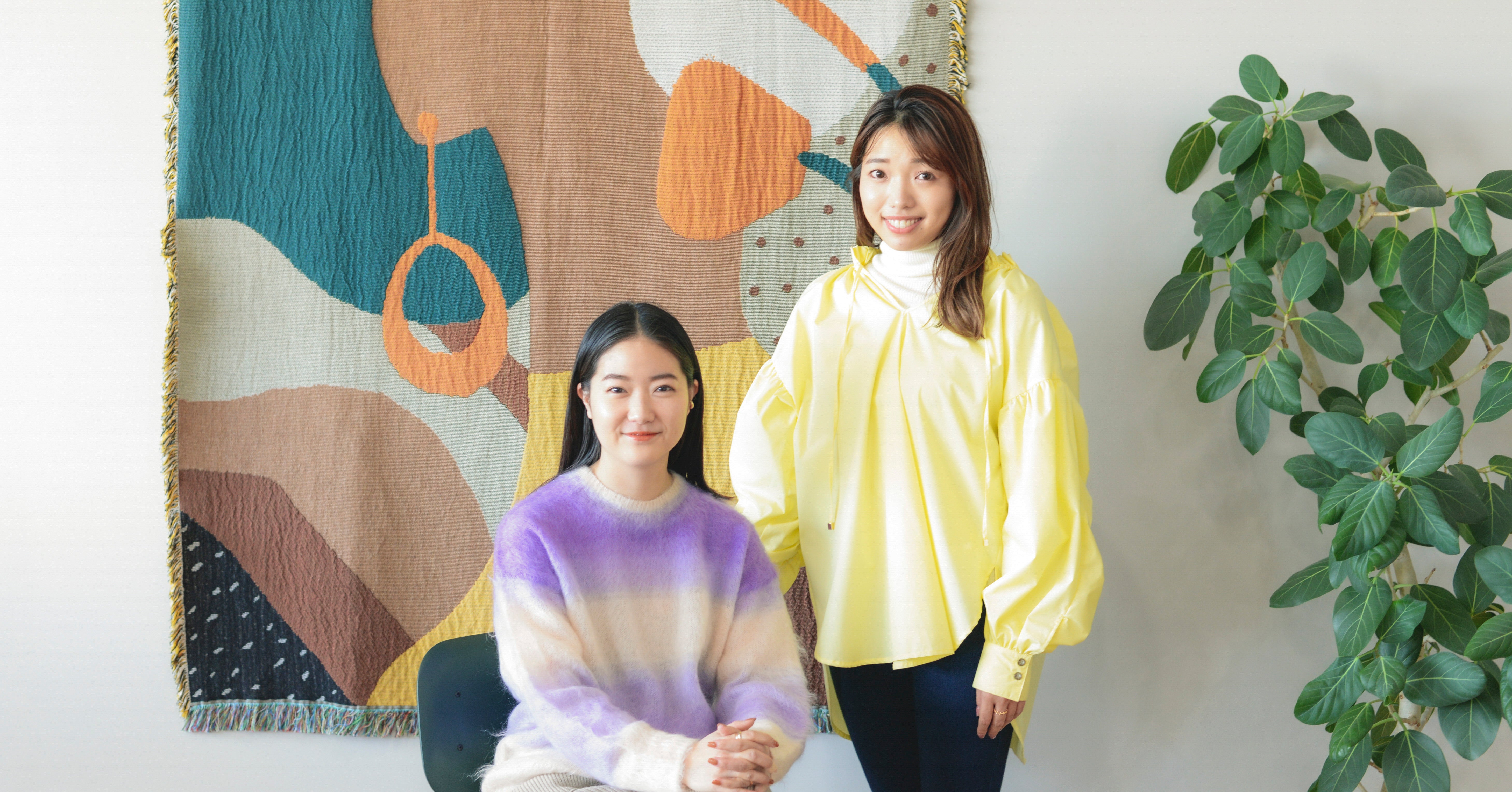 （左）BLAST Inc. CEO 石井リナ（右） COO 下條友里